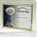 Clear Acrylic Certificate Holder 8 1/2"x11"
